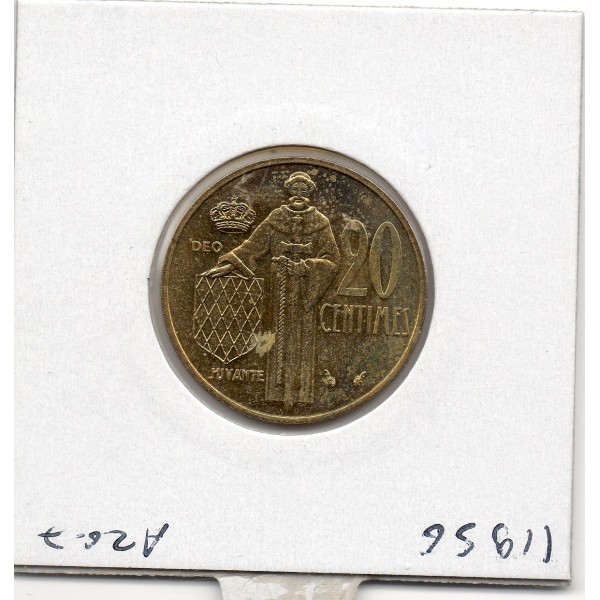 Monaco Rainier III 20 centimes 1982 Spl, Gad.147