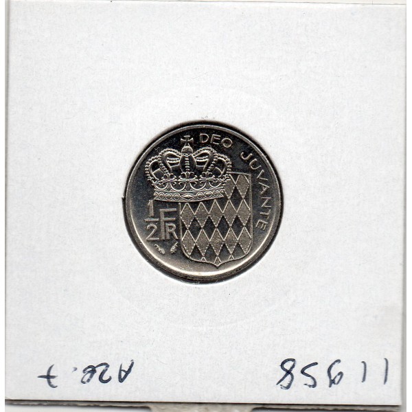 Monaco 1/2 Franc 1982 Spl, Gad.149 Rainier III