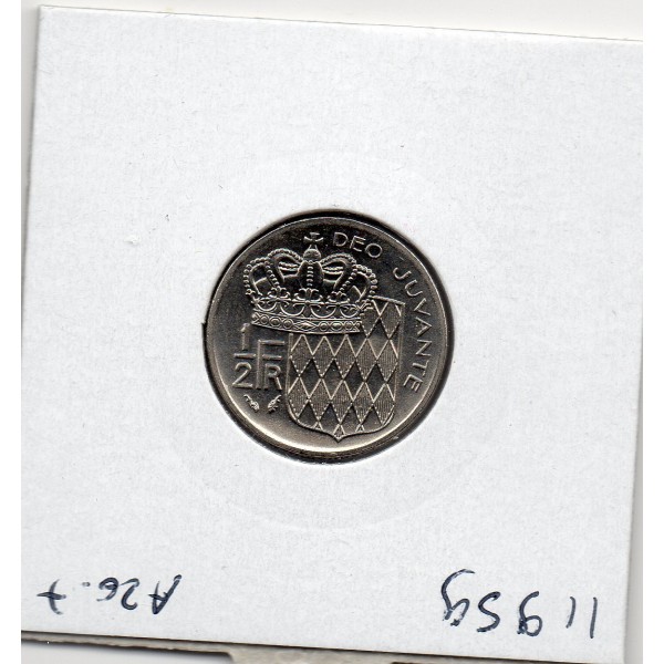 Monaco 1/2 Franc 1979 Spl, Gad.149 Rainier III
