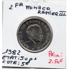 Monaco Rainier III 2 Francs 1982 Sup+, Gad.151