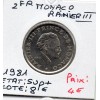 Monaco Rainier III 2 Francs 1981 Sup+, Gad.151