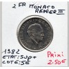 Monaco Rainier III 2 Francs 1982 Sup+, Gad.151