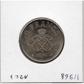 Monaco Rainier III 2 Francs 1981 Sup+, Gad.151