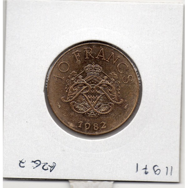 Monaco Rainier III 10 Francs 1982 Sup+, Gad.157