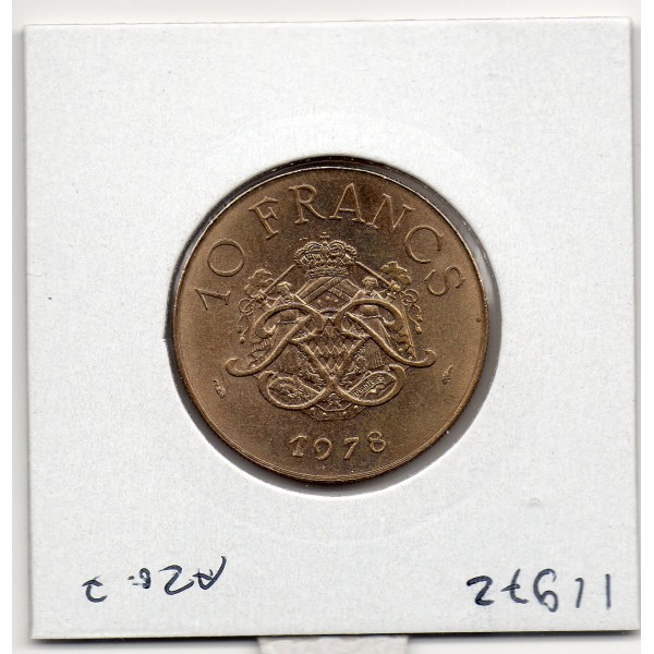 Monaco Rainier III 10 Francs 1978 Spl, Gad.157