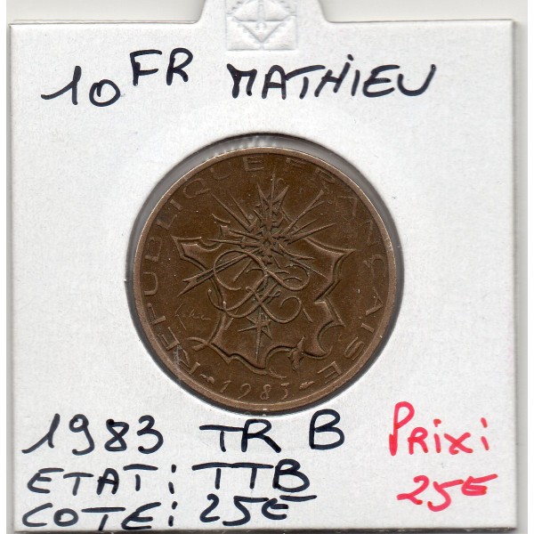 10 francs Mathieu 1983 tranche B TTB