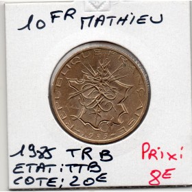 10 francs Mathieu 1985 tranche B TTB
