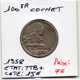 100 francs Cochet 1958 TTB+
