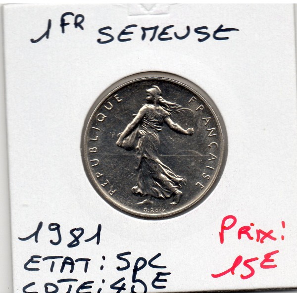 1 franc Semeuse Nickel 1981 Spl