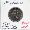 1 franc Semeuse Nickel 1981 Spl