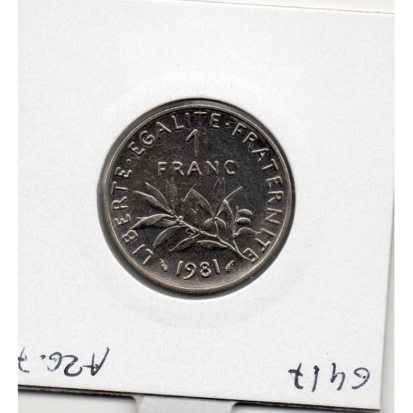 1 franc Semeuse Nickel 1981 Spl