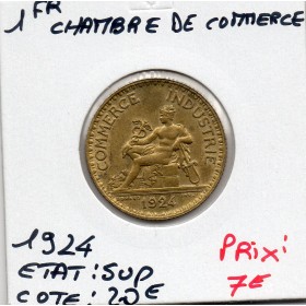 Bon pour 1 franc Commerce Industrie 1924 Sup