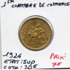 Bon pour 1 franc Commerce Industrie 1924 Sup