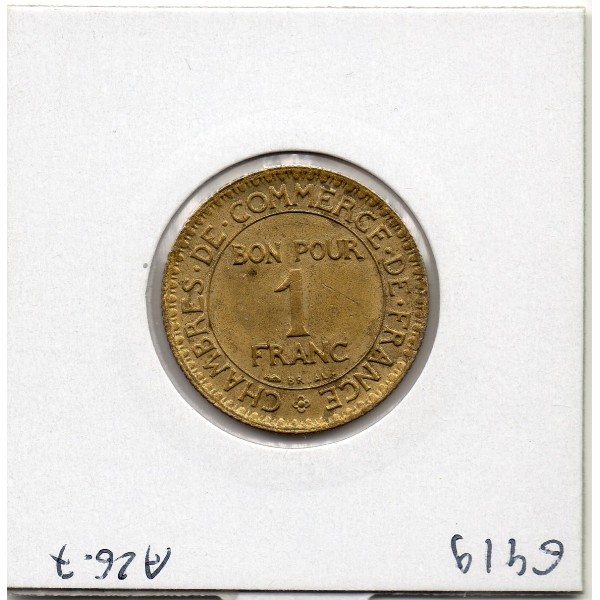 Bon pour 1 franc Commerce Industrie 1924 Sup+