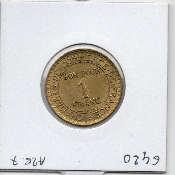Bon pour 1 franc Commerce Industrie 1924 Sup