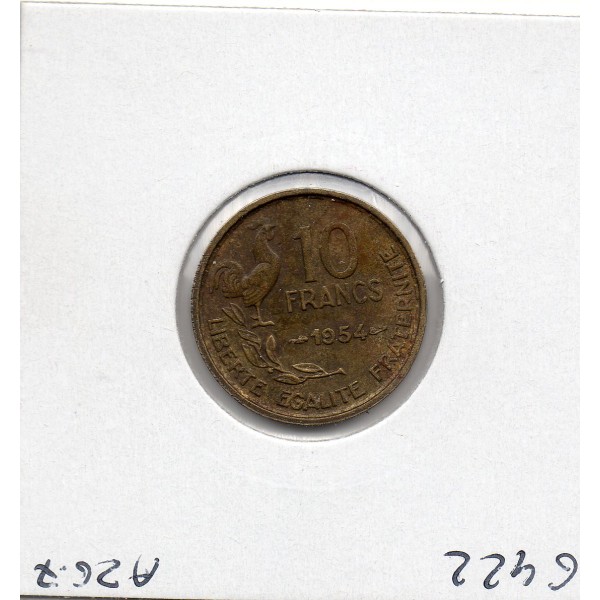 10 francs Coq Guiraud 1954 TTB+