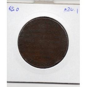 Monneron 2 sols  Type 6a 1791 TB monnaie de confiance