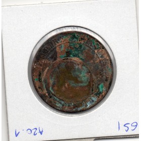 Monnaie Satirique 10 centimes Napoléon III avec casque à pointe