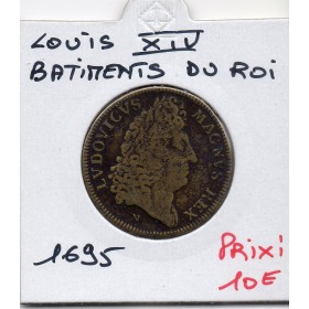 Jeton Louis XIV Laiton les batiments du roi 1695