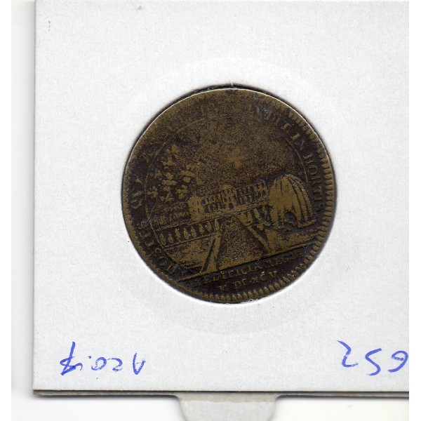 Jeton Louis XIV Laiton les batiments du roi 1695