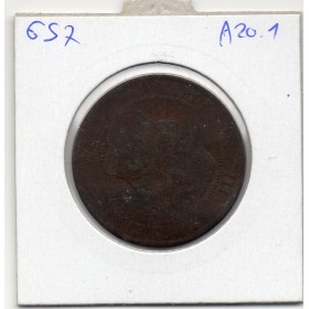 10 centimes Napoléon III 1854 D contremarqué Tilley's Coals Brighton
