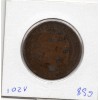 10 centimes Napoléon III 1852 A contremarqué temple
