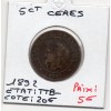 5 centimes Cérès 1892 TTB-