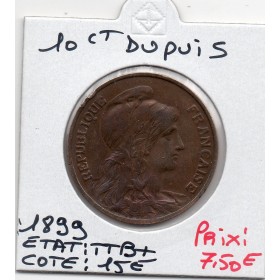 10 centimes Dupuis 1899 faisceau TTB+