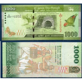 Sri Lanka P.127h, TTB Billet de 1000 Rupees 2022