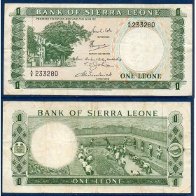 Sierra Leone P.1b, TB, Billet de 1 leone 1964-1970 Palais Justice