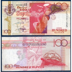 Seychelles P.40a, TTB, Billet de 100 Rupees 2001 Sternes