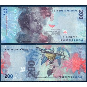 Sao Tomé et Principe P.81, TTB Billet de 200 Dobras 2020 Roi Amador