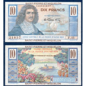 Saint Pierre et Miquelon P.23, Spl Billet de 10 Francs 1950-1960