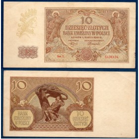 Pologne P.103, TTB Billet de 100 zlotych 1941 Mercure
