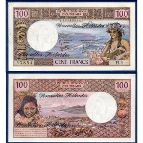 Nouvelles Hébrides P.18c, Neuf Billet de 100 Francs 1970-1977 Vahiné