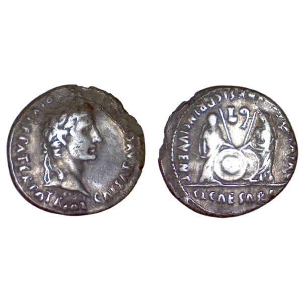 Denier d'Auguste (-2 à 4) RIC.207 Caius et Lucius Lyon