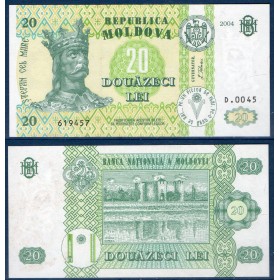Moldavie P.13f, Billet de 20 Lei 2004