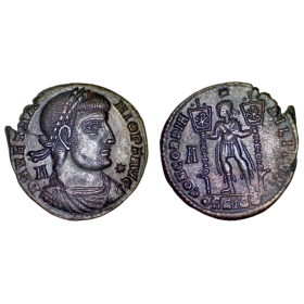 AE2 Vetranion (350), RIC 285 CONCORDIA MILITVM Siscia