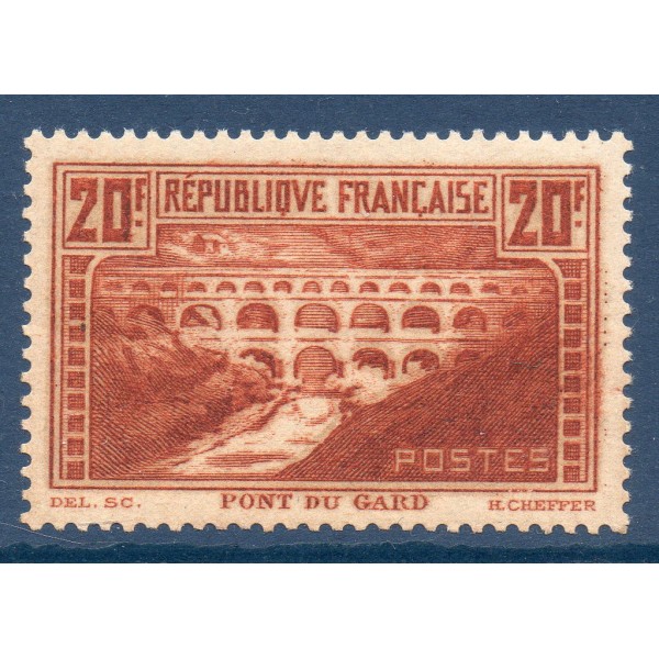Yvert No 262d Pont du Gard Type IIA  neuf **