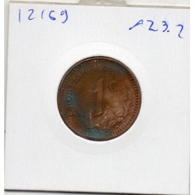 Rhodésie 1 cent 1973 TTB, KM.10 armoiries