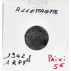 Allemagne 1 reichspfennig 1942 J, TTB KM.97 Hambourg