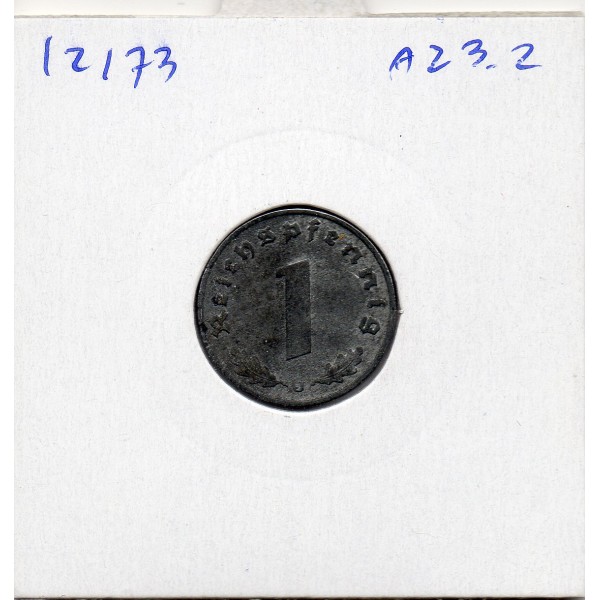Allemagne 1 reichspfennig 1942 J, TTB KM.97 Hambourg
