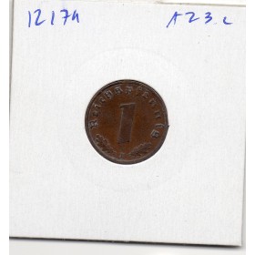 Allemagne 1 reichspfennig 1939 F, TTB KM.89 Stuttgart