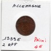 Allemagne 2 reichspfennig 1939 E, TTB KM.90 Muldenhutten