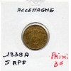 Allemagne 5 reichspfennig 1939 A, TTB KM.91 Berlin