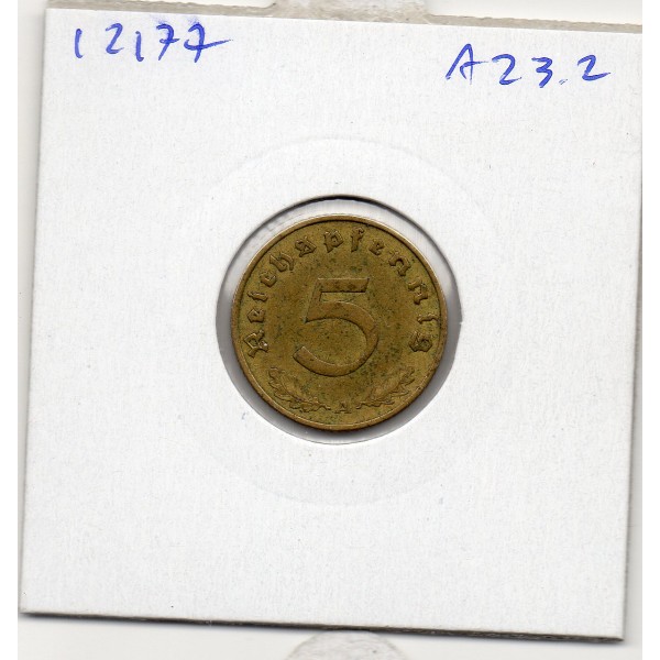 Allemagne 5 reichspfennig 1938 A, TTB KM.91 berlin