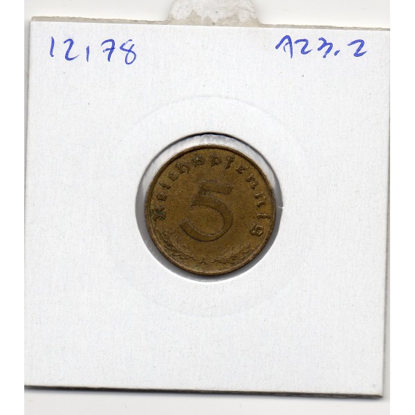 Allemagne 5 reichspfennig 1938 A, TTB KM.91 berlin