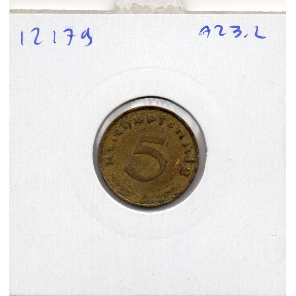 Allemagne 5 reichspfennig 1938 A, TTB KM.91 berlin