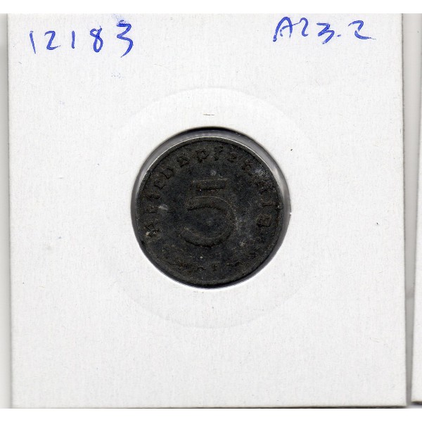 Allemagne 5 reichspfennig 1941 F, TTB KM.100 Stuttgart