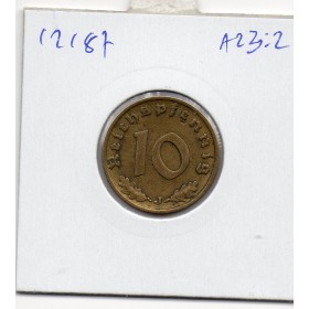Allemagne 10 reichspfennig 1937 A, TTB KM.92